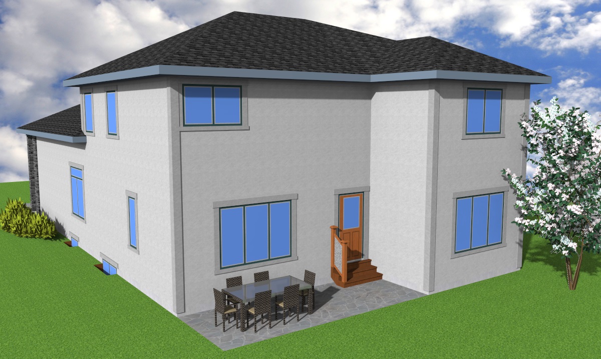 This rutherford 2 storey has a lot of flair for the size. | Edmonton Aurora Home Design Plan